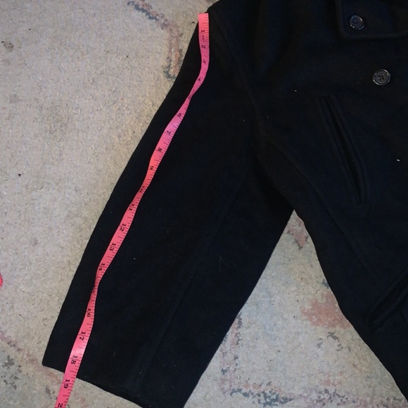 J. Crew Men’s Wool Coat Black Size Large - Picture 8 of 8